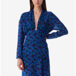 Robe Longue Imprimée Col V Nollie