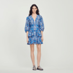 Robe courte imprimé foulard