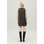 Robe courte gris chiné