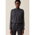 Blouse lavallière carreaux fluide