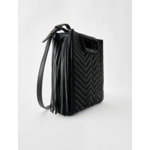 Sac M à franges matelassé