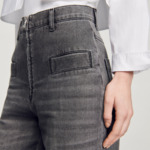 Jean délavé évasé