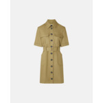 Robe Royette Kaki en Lin