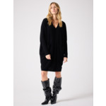 Robe poncho cachemire Bella NOIR