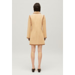 Robe courte lacée beige