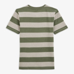 T-shirt Timothee junior rayé vert avocat