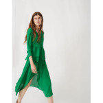 Robe en matière lurex stretch à volants