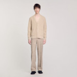 Cardigan en maille côtelée