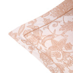 Yves Delorme - Taie d'oreiller en satin de coton rose, Perse