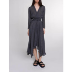 Robe mi-longue à pois