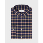 Chemise Gaspard à carreaux marine