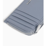 Porte carte large zippé Emile en cuir signature T