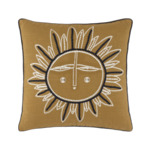 Desforges - Housse de coussin en coton jaune, Zeus