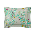 Yves Delorme - Taie d'oreiller en satin de coton bleu, Alcazar