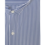 Chemise Ajustée en popeline rayée marine