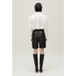 Bermuda cuir noir