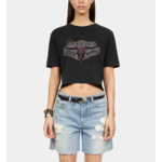T-Shirt Noir Avec Sérigraphie Nevada Dreams Femme