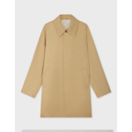 Imperméable hermano en twill de coton uni beige