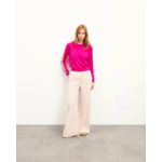 Pull Col Rond Bandes Multicolores