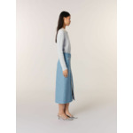 Jupe midi en tweed à sequins