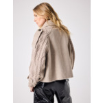 Manteau trench en laine Kassia TERRE FUMEE
