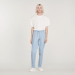 Pantalon droit élastiqué