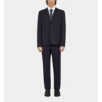 Veste De Costume Bleu Marine En Laine Homme
