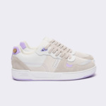 Baskets basses blanches & violet clair