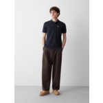 Polo en piqué bords-côtes