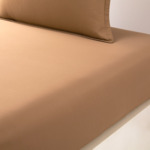 BOSS Home - Drap housse en satin de coton blanc, Loft