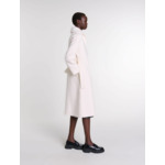 Manteau en laine à col amovible