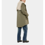 Parka À Capuche Kaki Femme