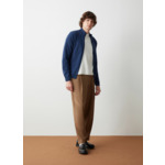 Pull zippé en cachemire mélangé