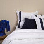 Lacoste - Housse de couette en percale de coton vert, L Chic