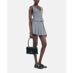 Gilet En Laine Avec Laçage Gris Femme