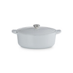 Cocotte ovale 29cm en fonte émaillée vapeur