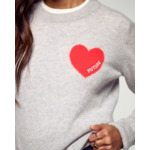 Pull Col Rond Cœur Broderie Future