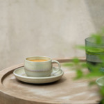Perlemor Alga - soucoupe pour tasse à expresso, 12 cm Ø, vert