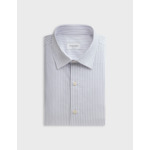 Chemise auguste col français en oxford rayé rouge