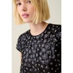 Robe courte babydoll brodée