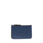 MAX DE LANCEL - PORTE-CARTES ZIPPE - Bleu Petrole