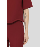 Top Tilda-Bordeaux en Polyester
