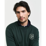 Pull ras du cou avec écusson