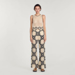 Pantalon en maille crochet