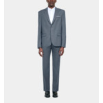 Veste De Costume En Laine Bleue Homme