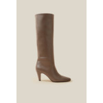 Bottes talons cuir lisse