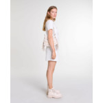 Robe courte en maille à sequins