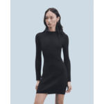 Robe Courte Manche Longue Metallisée