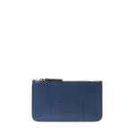 MAX DE LANCEL - PORTE-CARTES ZIPPE - Bleu Petrole