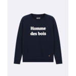 Sweat col rond bleu marine